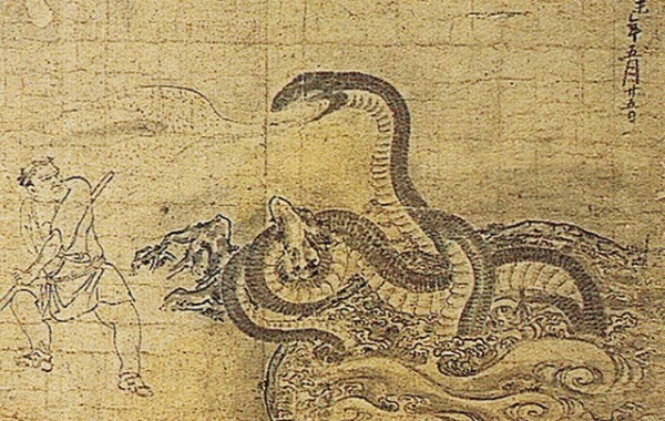 八郎兵衛大蛇退治の絵